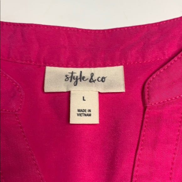 Style & Co sleeveless button down top - Picture 2 of 5